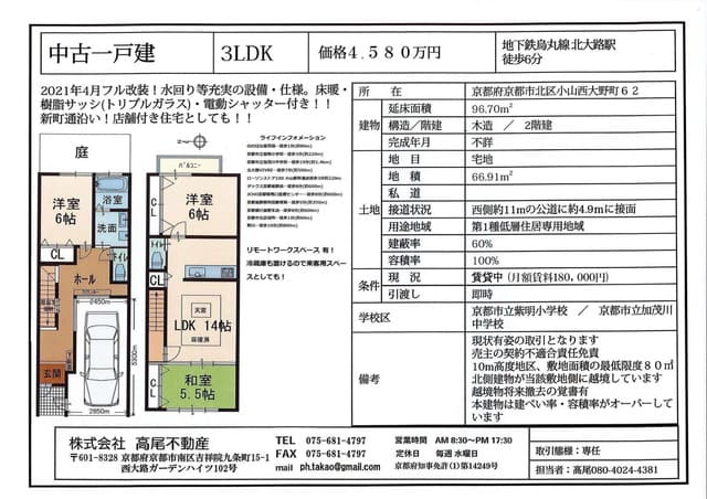 中古一戸建て：小山西大野町